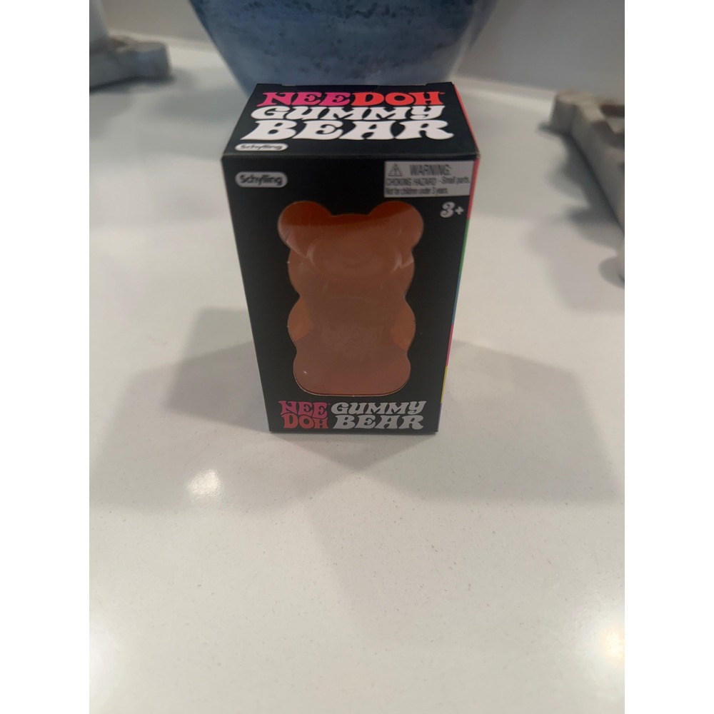 Schylling NeeDoh Gummy Bear Alright Orange Squishy NIB